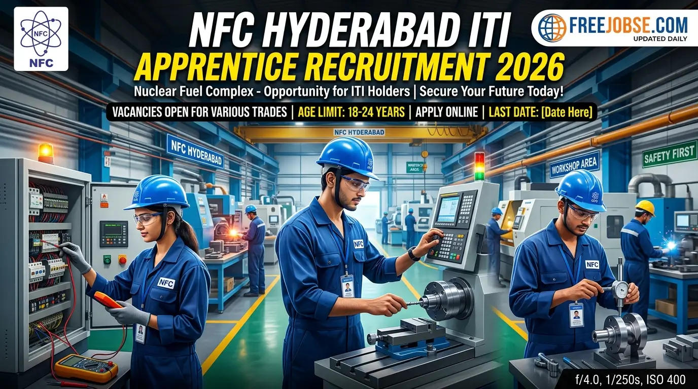 NFC Hyderabad ITI apprentice recruitment 2026